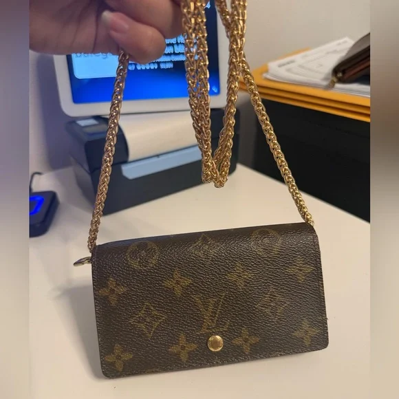 Louis Vuitton Monogram Crossbody with Gold Chain - Picture 17 of 17